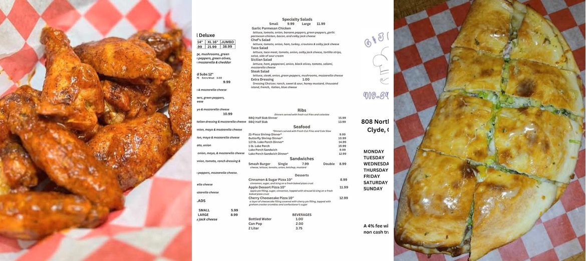 G & J PIZZA - Clyde, OH